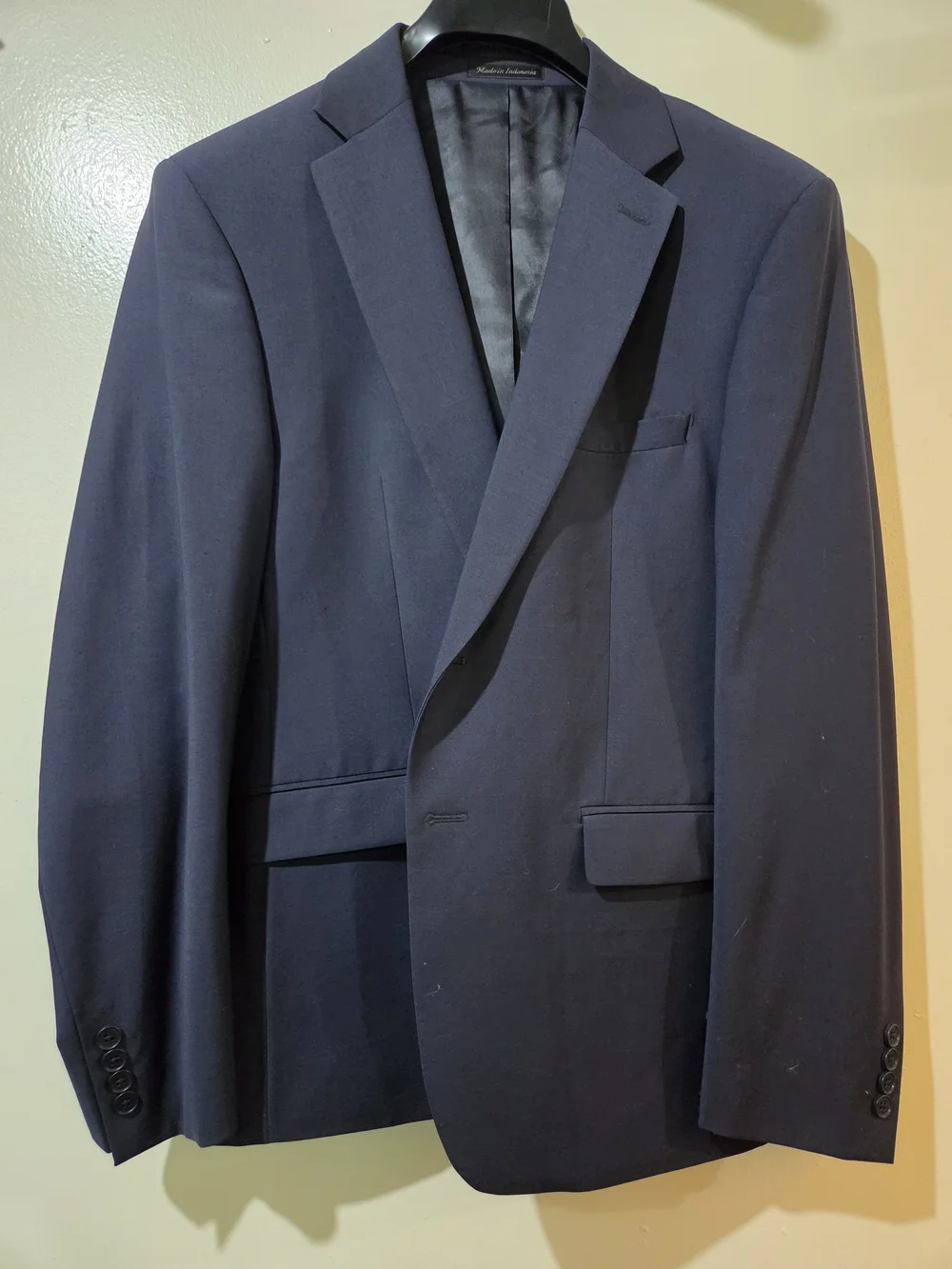 Calvin Klein Navy Suit Coat 42S Slim fit